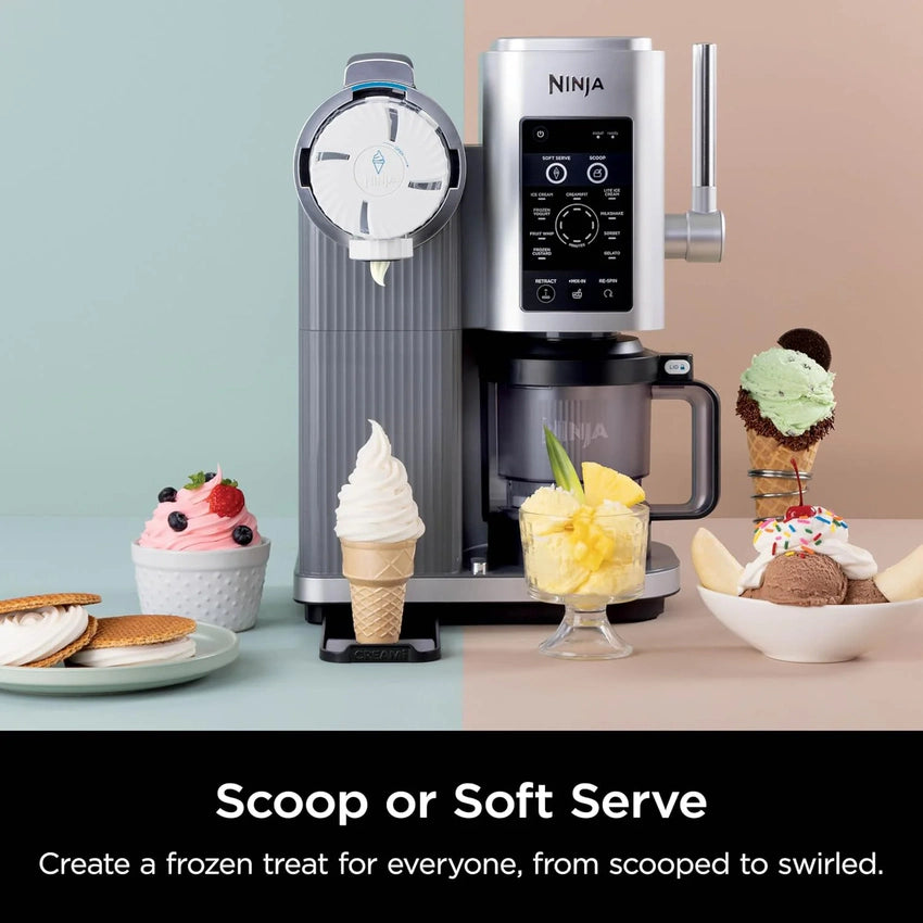 2025 Swirl by CREAMi Ice Cream and Soft Serve Maker, Sorbet, Milkshake, Frozen Yogurt, Low Calories Program & More, 13-in-1, Soft Serve Handle, (2) CREAMi Swirl 16oz Pints, For Kids & ALL ages, NC701