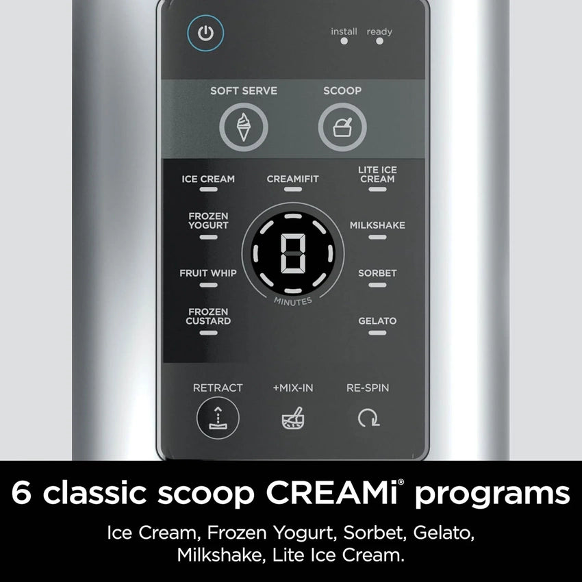 2025 Swirl by CREAMi Ice Cream and Soft Serve Maker, Sorbet, Milkshake, Frozen Yogurt, Low Calories Program & More, 13-in-1, Soft Serve Handle, (2) CREAMi Swirl 16oz Pints, For Kids & ALL ages, NC701