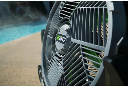 POWER+ Portable Misting Fan - 18" Outdoor Electric, 5 Speeds