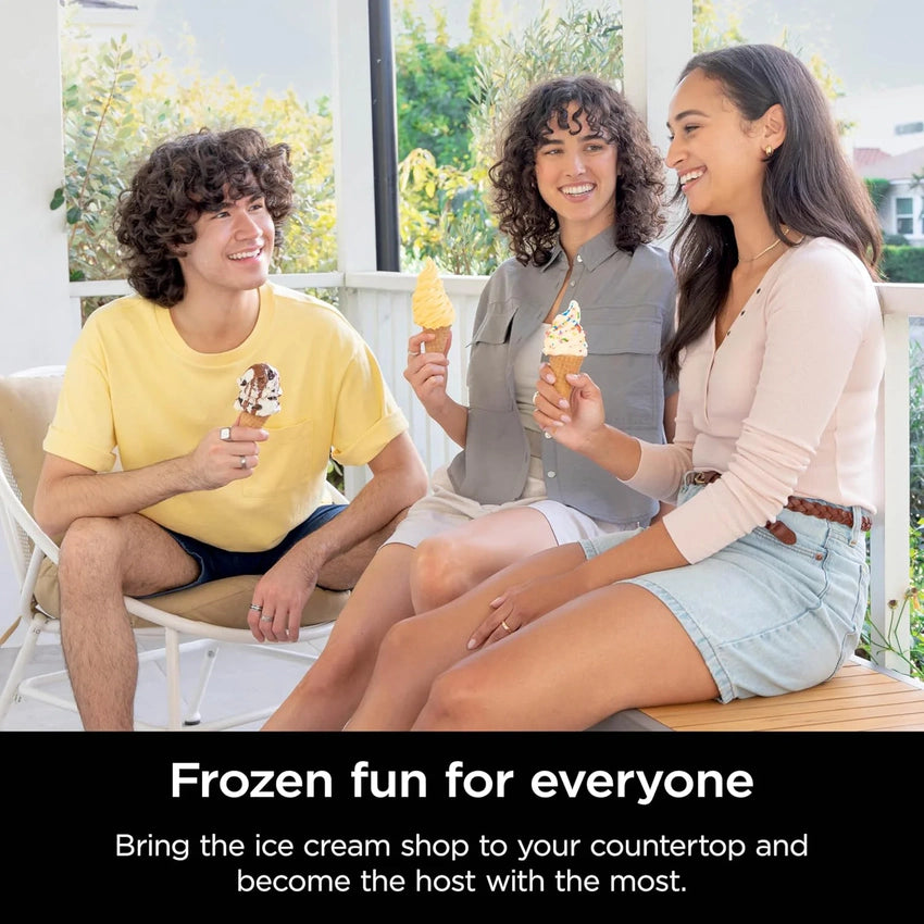 2025 Swirl by CREAMi Ice Cream and Soft Serve Maker, Sorbet, Milkshake, Frozen Yogurt, Low Calories Program & More, 13-in-1, Soft Serve Handle, (2) CREAMi Swirl 16oz Pints, For Kids & ALL ages, NC701