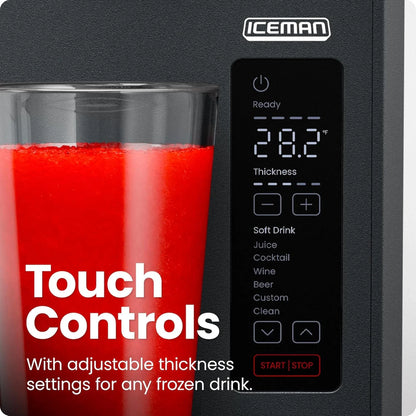 Iceman Slush-Ease Smoothie Maker, Frozen Drink Maker with 5 presets + custom options, easy dispensing wand for making frozen margaritas, slushies and smoothies