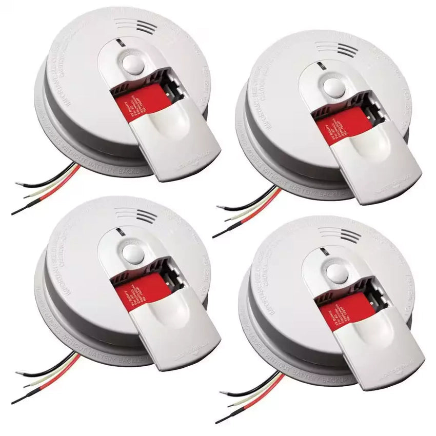 2025 Firex 4-Pack Hardwired Smoke Detector with Ionization Sensor