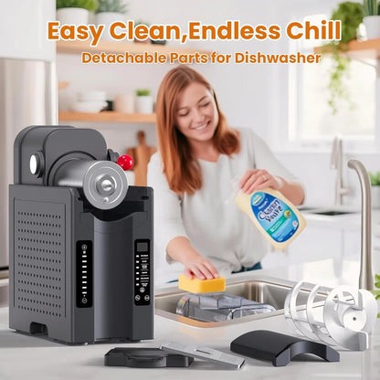 Soft Serve Ice Cream Machine,Slushy Machine for Home