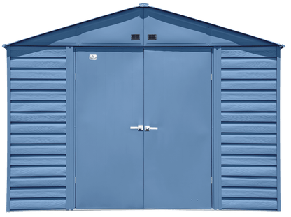 Arrow Select Steel Storage Shed, 10x14, Blue Grey