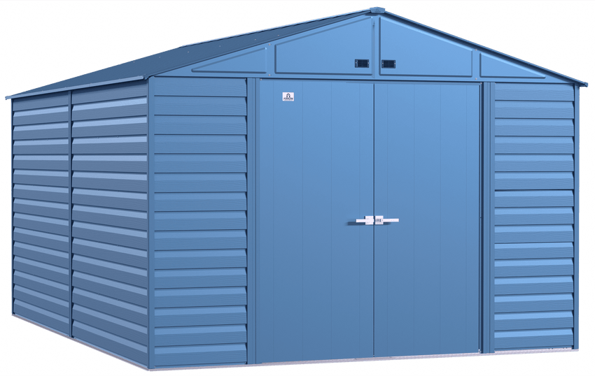2025 Select Steel Storage Shed, 10x14, Blue Grey