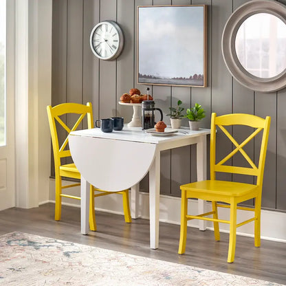 Simple Living Country Cottage Drop Leaf 3-piece Dining Set