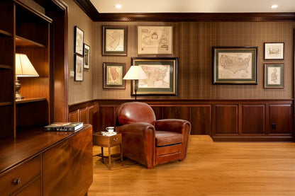 Genuine Leather Paris Club Chair, Brown
