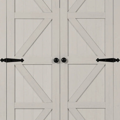 64 Farmhouse Tall Kitchen Pantry Storage Cabinet with 2 Drawers & Doors