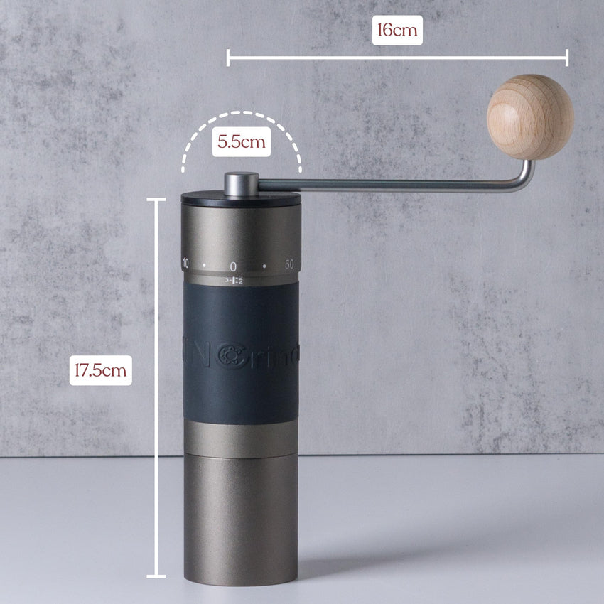 KINGrinder K6 Manual Hand Coffee Grinder with Straight Handle