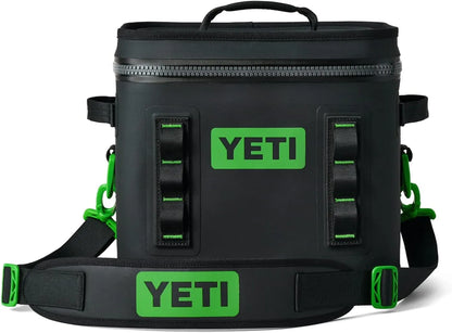 YETI Hopper Flip 12 Charcoal Portable Soft Cooler, 15 lbs Capacity, Foam Insulation, Leakproof Zipper, Outdoor Ready