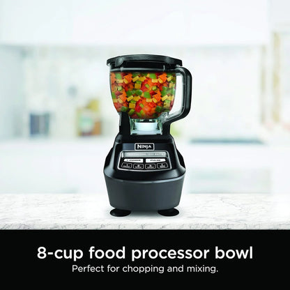 Ninja Mega Kitchen System, 1500-Watt, 72-Ounce Full-Size Blender and 8-Cup Food Processor with (2) 16-Ounce To-Go Cups