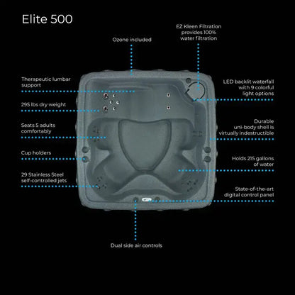 Aquarest Spas Jet Square Plug And Play Hot Tub with Ozonator