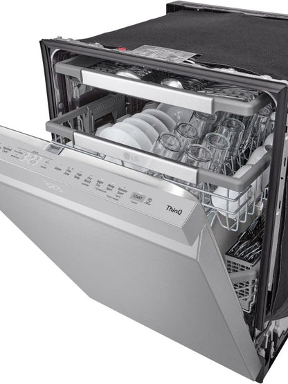 2025 24′′ Top Control Smart Built-In Stainless Steel Tub Dishwasher with 3rd Rack, QuadWash Pro and 42dba – Stainless Steel