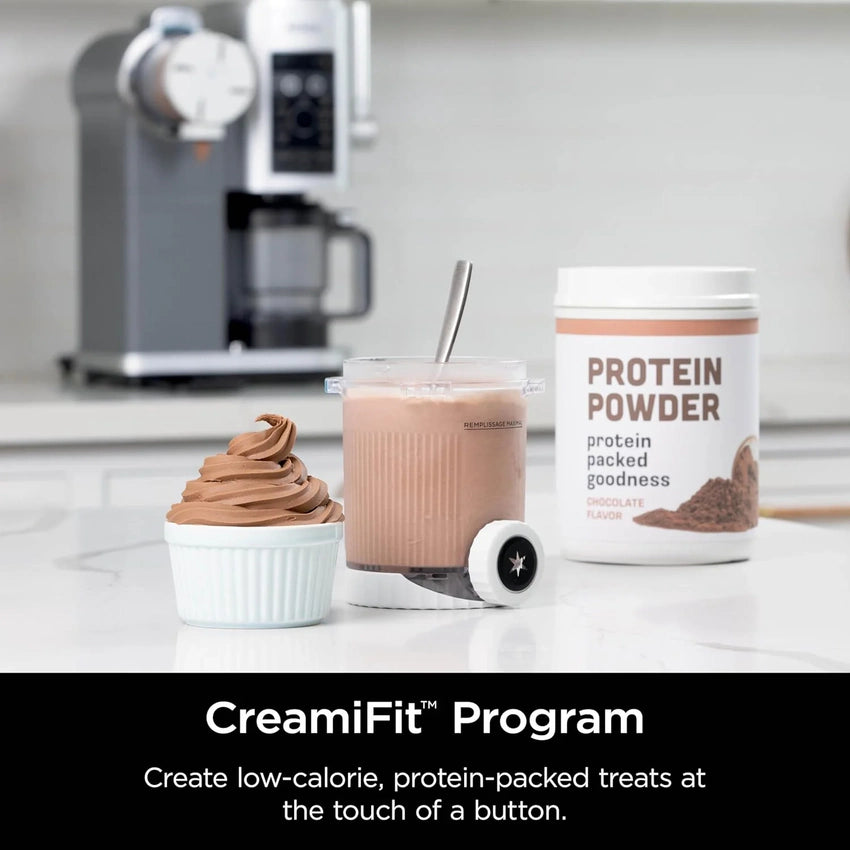 2025 Swirl by CREAMi Ice Cream and Soft Serve Maker, Sorbet, Milkshake, Frozen Yogurt, Low Calories Program & More, 13-in-1, Soft Serve Handle, (2) CREAMi Swirl 16oz Pints, For Kids & ALL ages, NC701