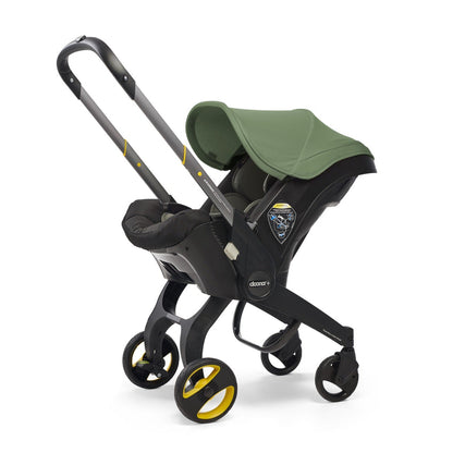 2025 Infant Car Seat Stroller with LATCH Base – Midnight Edition | Car to Stroller in Seconds, Aircraft Approved, Includes Essentials Bag