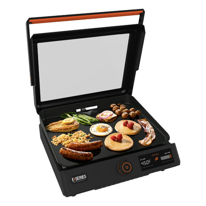 2025 Blackstone E-Series 17" Electric Tabletop Griddle with Hood, Black