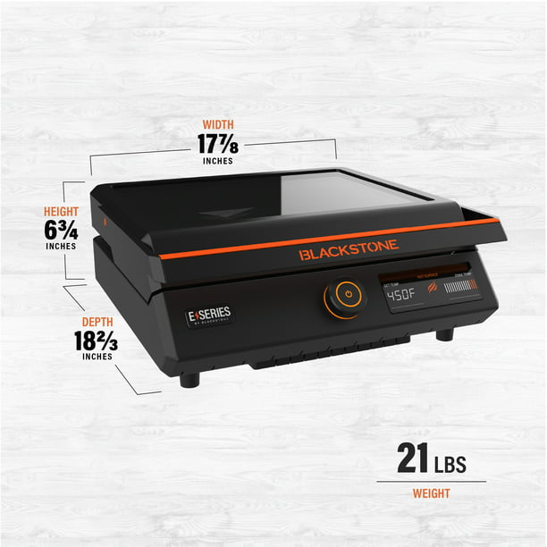 2025 Blackstone E-Series 17" Electric Tabletop Griddle with Hood, Black