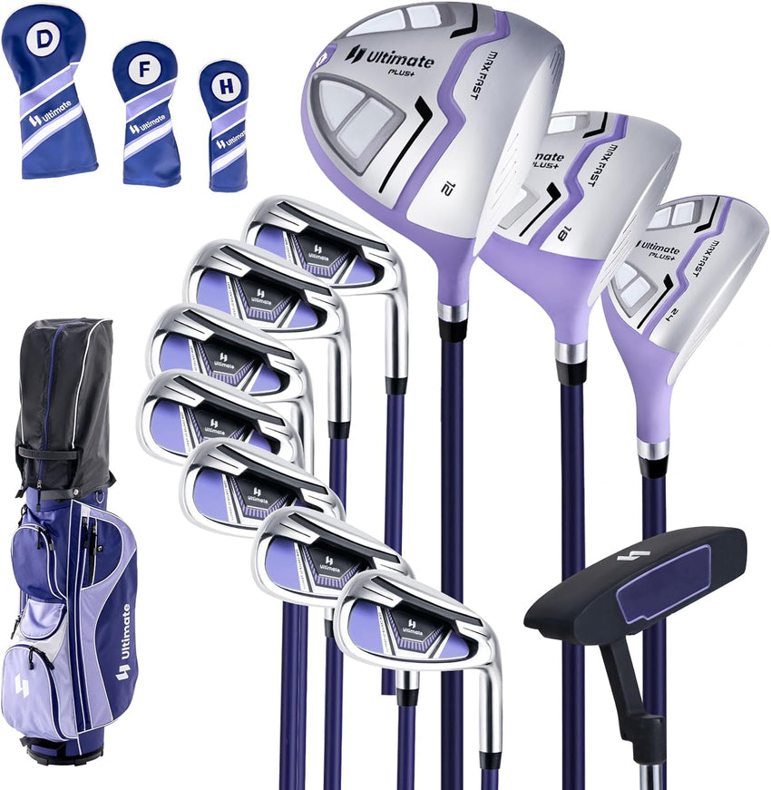 2025 Complete Golf Club Set for Women, 11 PCS Right Handed Golf Clubs with 460CC