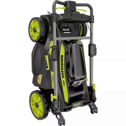 2025 40V Brushless 20 in. Walk Behind Self Propelled Mower String Trimmer Leaf Blower with (2) Batteries and (2) Chargers