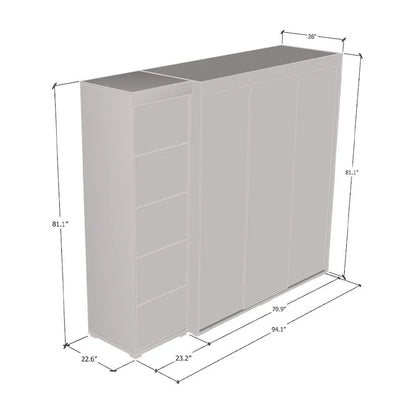 Three-Mirror Wardrobe