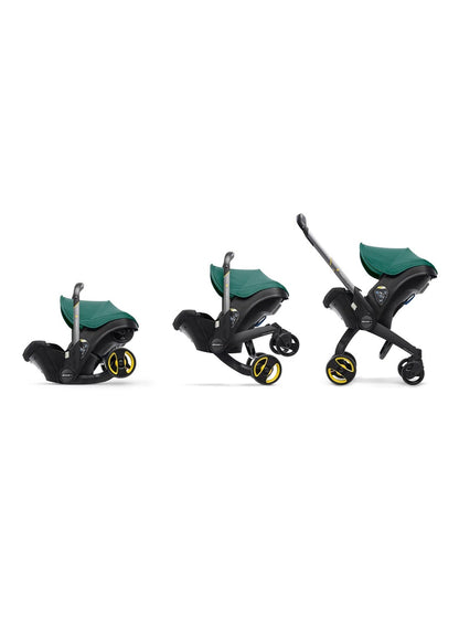 2025 Infant Car Seat Stroller with LATCH Base – Midnight Edition | Car to Stroller in Seconds, Aircraft Approved, Includes Essentials Bag