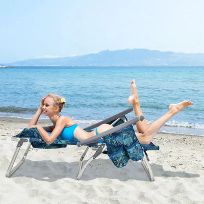 Costway 4-Pack Folding Backpack Beach Chair 5-Position Outdoor - See Details
