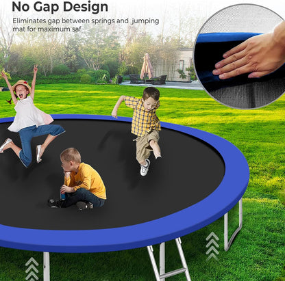 Upgraded 16Ft Trampoline with Basketball Hoop & Net