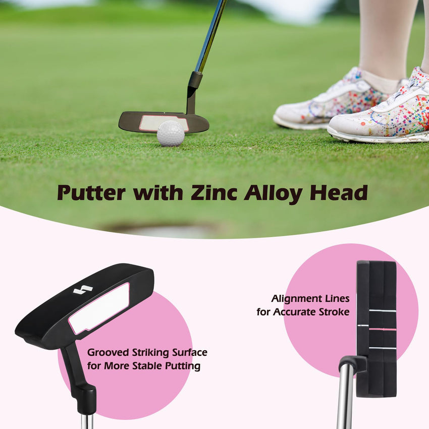 2025 Complete Golf Club Set for Women, 11 PCS Right Handed Golf Clubs with 460CC