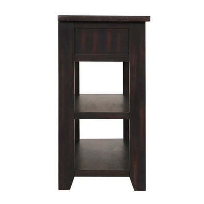 Wood Console Table with 3 Storage Drawers and 2 Shelves