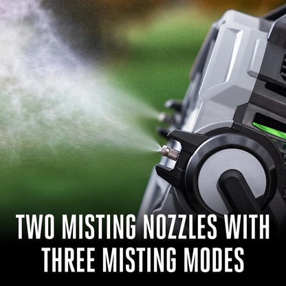 POWER+ Portable Misting Fan - 18" Outdoor Electric, 5 Speeds