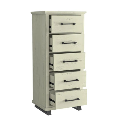 Farmhouse 4-Piece Bedroom Set - 2 Nightstand, 1 Chest and 1 Dresser