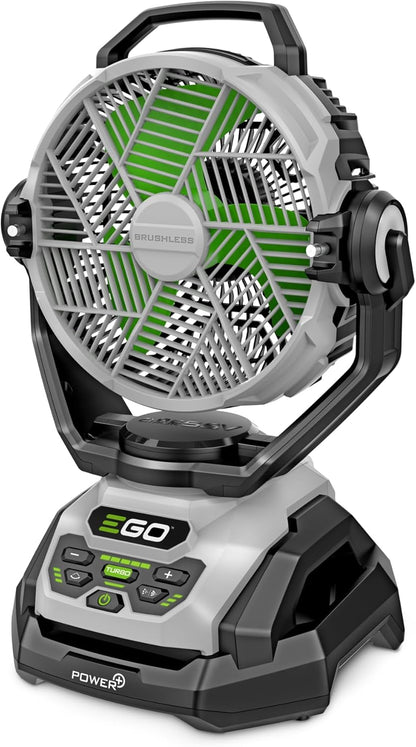 POWER+ Portable Misting Fan - 18" Outdoor Electric, 5 Speeds