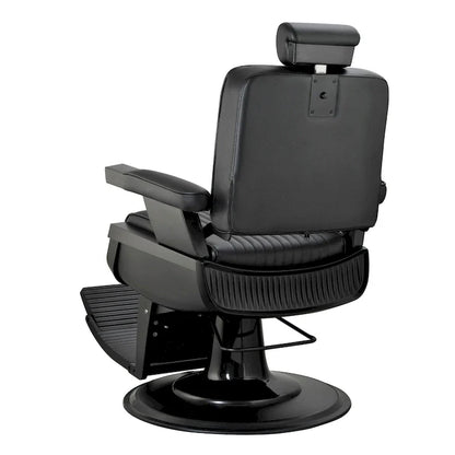 JAXSON Heavy Duty Barber Chair Reclining Hydraulic Barbershop Chair, Black Frame