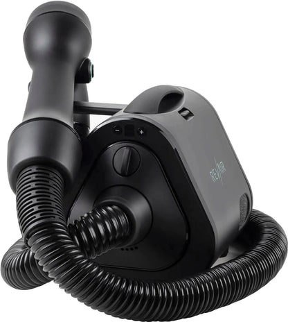 Reverse-Air Hair Dryer with Hair Clips – Black