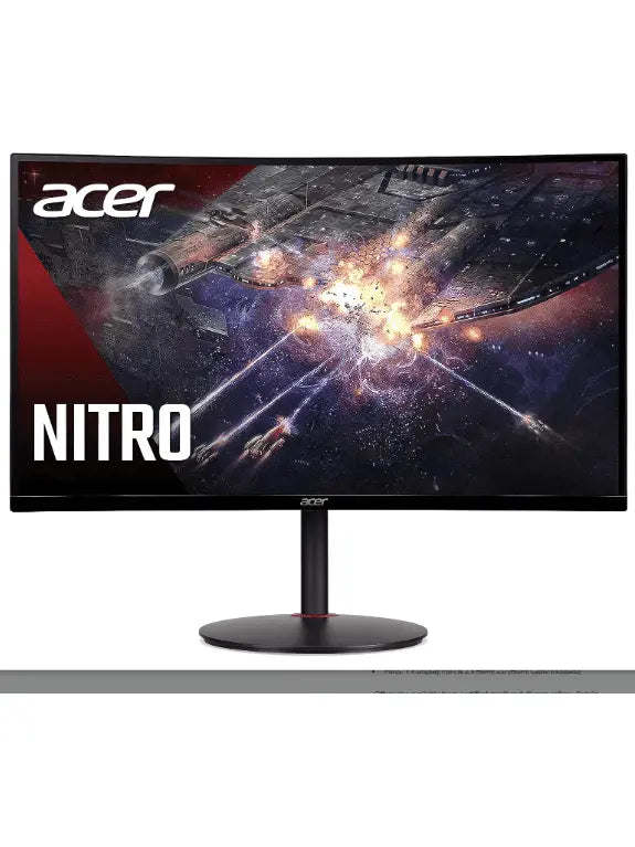 Acer Nitro XZ270 Xbmiipx 27" 1500R Curved Full HD (1920 x 1080) VA Zero-Frame Gaming Monitor with Adaptive Sync, 240Hz Refresh Rate and 1ms VRB (Display Port & 2 x HDMI 2.0 Ports) , Black
