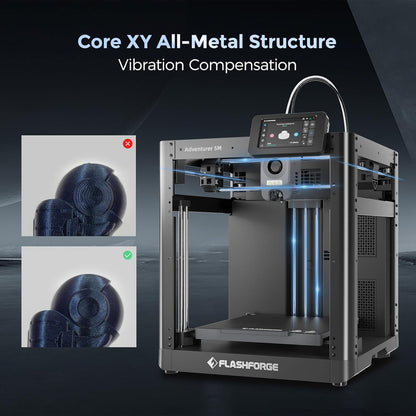 Adventurer 5M 3D Printer with Auto Leveling & High Speed