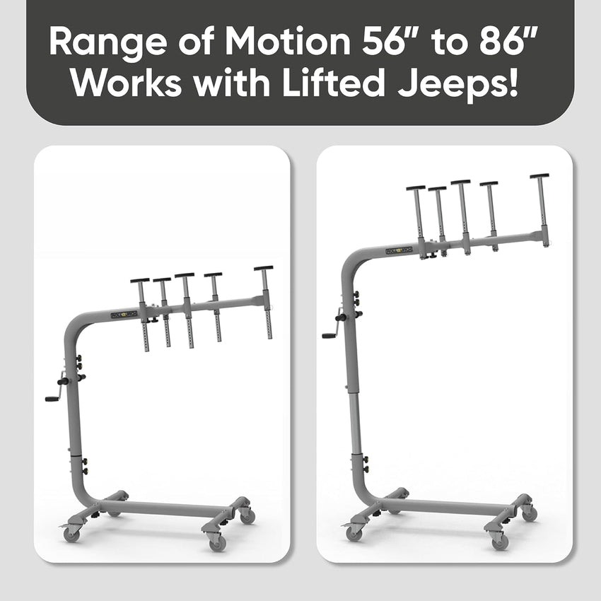 Hard Top Remover Lift for Jeep Wrangler, One-Person System