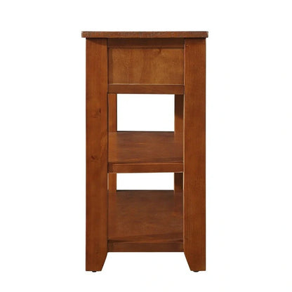 Wood Console Table with 3 Storage Drawers and 2 Shelves