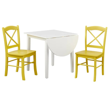 Simple Living Country Cottage Drop Leaf 3-piece Dining Set