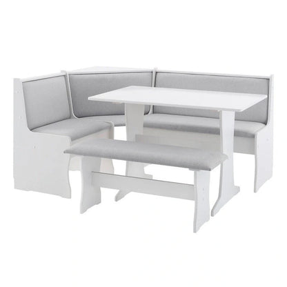 Sedley Farmhouse Nook Dining Set with Storage