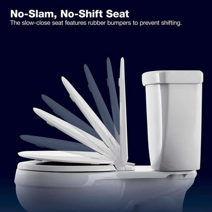 Extra Tall Highline Arc Complete Solution 2-piece 1.28 GPF Single Flush Elongated Toilet in White (Seat Included) 78305-0