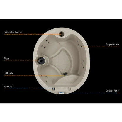 2025 Lifesmart Spas 4 - Person 13 - Jet Oval Plug And Play Hot Tub