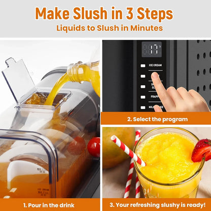 Soft Serve Ice Cream Machine,Slushy Machine for Home