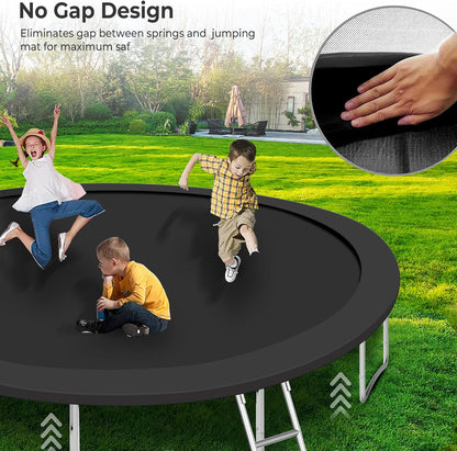 Upgraded 16Ft Trampoline with Basketball Hoop & Net