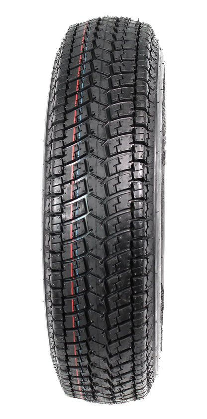 2-Pk Trailer Tires Rims ST175/80D13 175/80 13 B78-13 LRC 5 Lug White Spoke Wheel