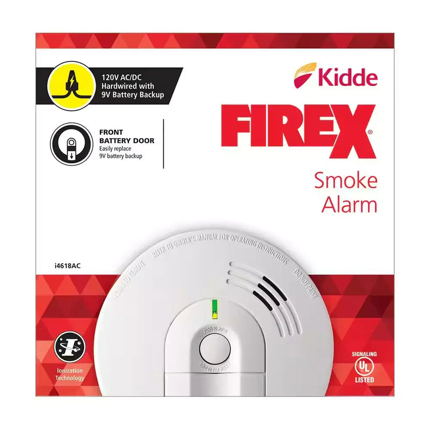 2025 Firex 4-Pack Hardwired Smoke Detector with Ionization Sensor