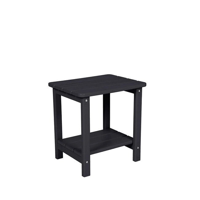 3-Piece Patio Set  2 Oversized Chaise Lounges (5-Position, Wheels, Cup Holder) + Side Table, All-Weather Wood Texture.