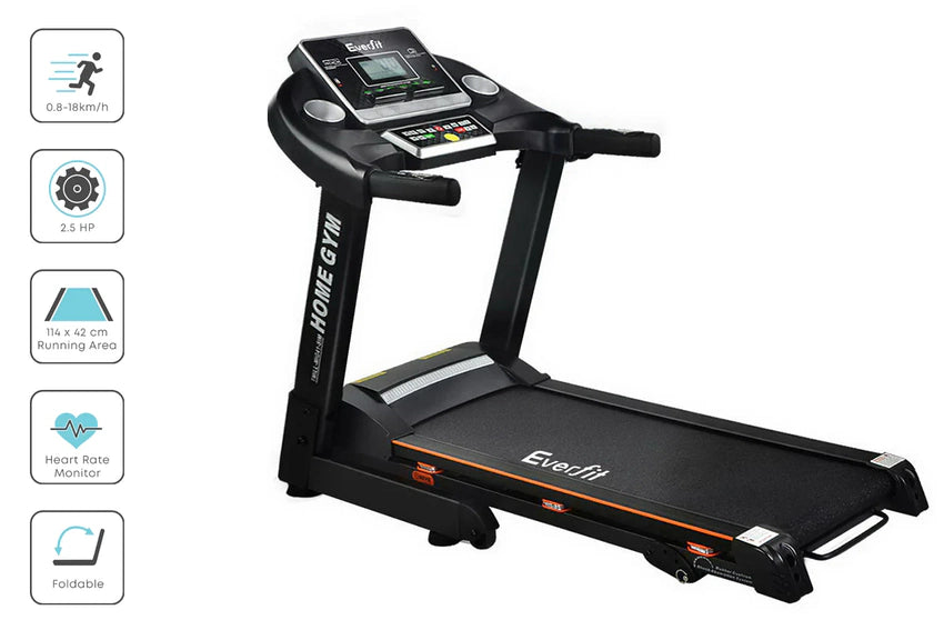 Everfit Treadmill Electric Home Gym Fitness Exercise Machine Hydraulic 420mm
