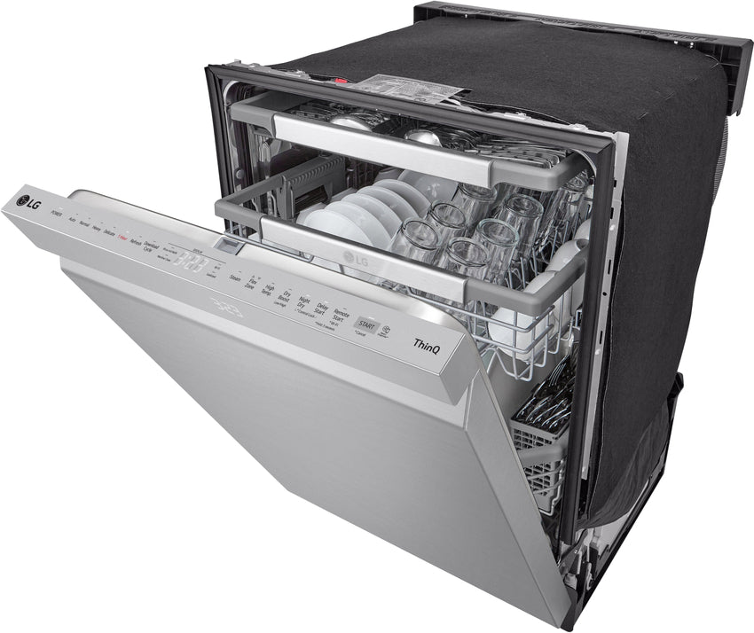 2025 24′′ Top Control Smart Built-In Stainless Steel Tub Dishwasher with 3rd Rack, QuadWash Pro and 42dba – Stainless Steel